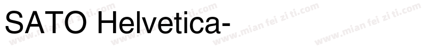 SATO Helvetica字体转换